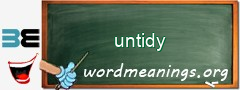 WordMeaning blackboard for untidy